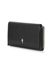 Large black leather wallet for women PORES-0907-99(Z24)