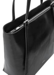 Capacious black women's shopper bag TORES-1058-99(Z24)-06