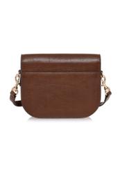 Women's brown leather postbag TORES-1003-90(W24)-04