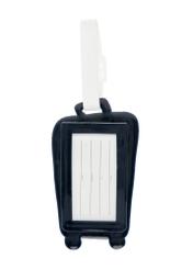 Identyfikator do bagażu AW-012-0012-7D(W26), widok produktu z tyłu na białym tle.