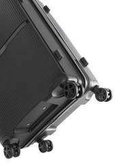 Komplet walizek na kółkach 19"/24"/28" WALPP-0026-99(W26), widok kółek produktu na białym tle.