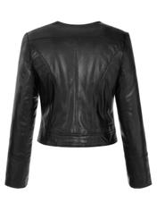 Women's black leather ramones KURDS-0273-1110(KS)-05