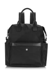 Black fabric women's backpack TOREN-0294-99(Z24)-06