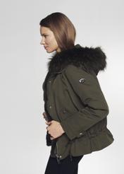 Women's down parka with a lining KURDT-0337-51(Z21)-03