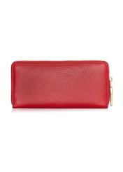 Red leather women's wallet PORES-0800E-41(Z24)-04