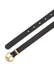 Black leather women's belt 2in1 PASDS-0314-99(Z24)