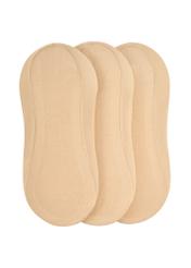 Zestaw beżowych stopek damskich ZESDT-0032-1B(W26) - widok produktu od góry, na białym tle. 