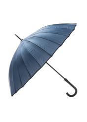 Granatowy parasol męski PARSM-0010-7E(W26), widok produktu z przodu na białym tle.