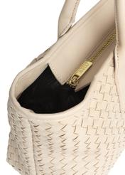 Kremowa torebka shopper damska TOREC-1008-12(W25)