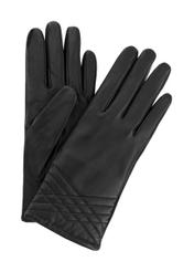 Czarne skórzane rękawiczki damskie REKDS-0023-99(Z23)