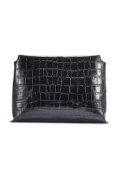 Czarna torebka damska croco TORES-1159E-99(Z25)
