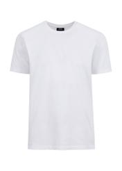Biały T-shirt męski z logo TSHMT-0094-11(Z23)