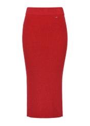 Red fitted midi skirt SPCDT-0095-42(Z24)