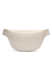 Kremowa nerka damska z monogramem TOREC-1158-0B(W26), widok produktu z tyłu na białym tle.