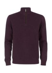 Bawełniany bordowy sweter męski SWEMT-0132-49(Z23)