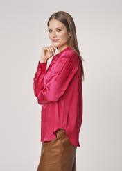 Lekka różowa koszula damska KOSDT-0134-31(Z21)