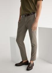 Brązowe skórzane mokasyny męskie BUTYM-0482-1I(W26)