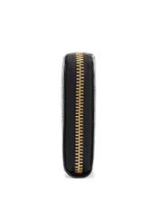 Duży skórzany czarny portfel damski croco PORES-0955-99(W25)