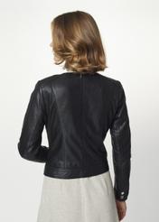 Women's leather transitional jacket KURDS-0313-1149(Z21)-02