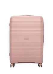 Duża walizka na kółkach WALPP-0024-5B-28(W26), widok produktu od przodu na białym tle.