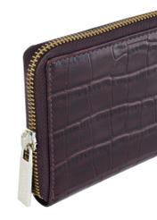 Duży brązowy portfel damski croco PORES-0844-89(W23)
