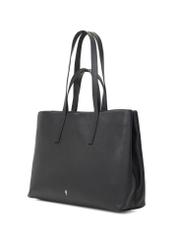 Czarna skórzana torebka shopper TORES-1281-99(W26)
