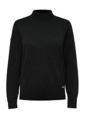 Black classic women's sweater SWEDT-0186-99(Z24)-04