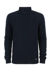 Granatowy sweter męski z golfem SWEMT-0131-69(Z23)