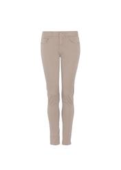Beżowe spodnie skinny damskie SPODT-0026-81(W21)