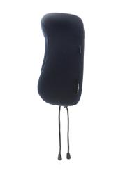 Granatowa miękka poduszka podróżna AW-014-0005-7D(W26), widok produktu z boku na białym tle.