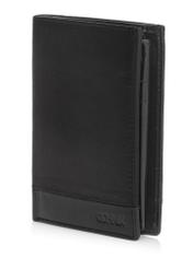 Black leather men's wallet PORMS-0621-99(Z24)-05