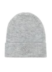 Light gray women's winter hat CZADT-0198-91(Z24)-01