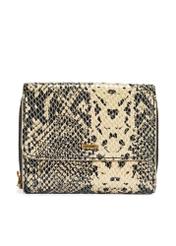 Mały skórzany portfel animal print PORES-0949-81(W25)
