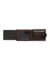 Brown men's leather wallet PORMS-0612-89(Z24)-05