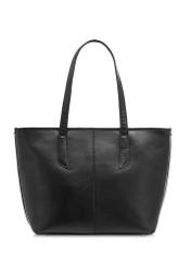 Skórzana czarna torebka shopper damska TORES-1085-99(W25)-04
