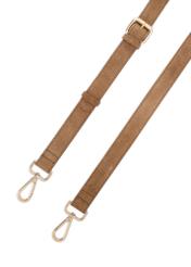 Zamszowa torebka w kolorze beżowym TORES-1191-1B(W26)