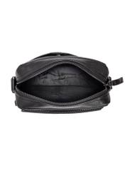 Black leather men's messenger bag TORMS-0442-99(Z24)-05