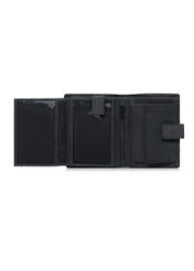 Czarny skórzany portfel męski PORMS-0543-99(W23)