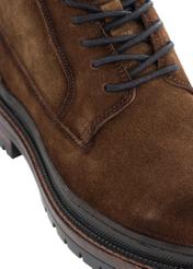 Brown leather men's boots BUTYM-0423B-89(Z23)-06