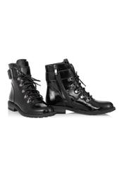 Women's lacquered leather boots BUTYD-0840B-99(Z23)-02