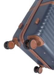 Komplet walizek na kółkach 19''/24''/28'' WALAB-0084-7D(W26), widok kółek produktu na białym tle.