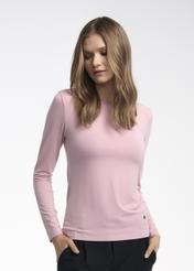 Bluzka damska basic z długim rękawem LSLDT-0037-34(Z22)