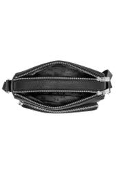Czarna skórzana torebka na ramię TORES-0983-99(W24)