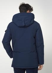 Longer men's jacket with hood KURMT-0253-69(Z24)-04