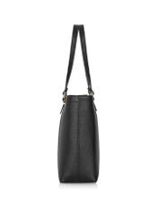 Black leather women's shopper bag TORES-1038-99(Z24)-03