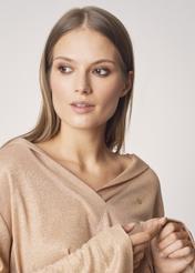 Bluza damska ze ściągaczem na dole BLZDT-0066-34(Z21)-03