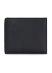 Skórzany czarny portfel męski PORMS-0629A-99(Z25), widok produktu z tyłu na białym tle.