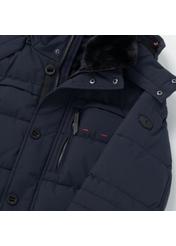 Warmed navy blue men's winter jacket KURMT-0242-69(Z21)-05