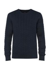 Granatowy sweter męski bawełniany SWEMT-0148-68(Z24)-04