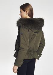 Women's down parka with a lining KURDT-0337-51(Z21)-09